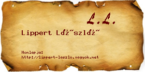 Lippert László névjegykártya