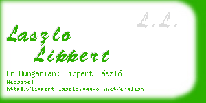 laszlo lippert business card