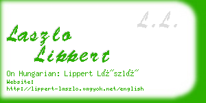 laszlo lippert business card